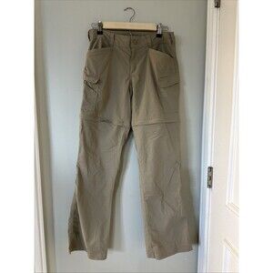 The North Face Women Size 6 Convertible Pants Paramount Tan Shorts Hiking Khaki